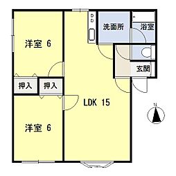 間取図画像 2LDK