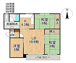 間取図画像 3LDK