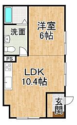 間取図画像 1DK