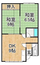 間取図画像 2DK