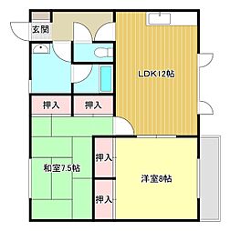 間取図画像 2LDK