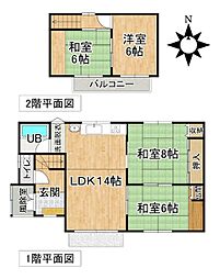 中村貸家（池田町利別） 2階4LDKの間取り