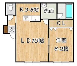 間取図画像 1LDK