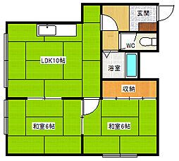 間取図画像 2LDK