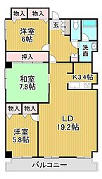 プレステート 3LDKの間取図画像