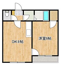 コンフォートクサカ 1DKの間取図画像