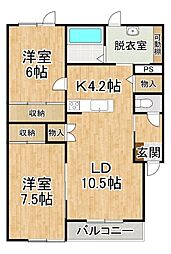 TOWN AK 09 2LDKの間取図画像