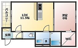TOM 1LDKの間取図画像