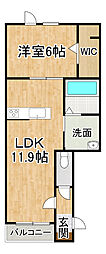 East Garden(イーストガーデン11) 1LDKの間取図画像