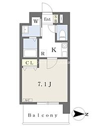 アルバ大須 7階1Kの間取り