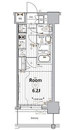 メイクスアート金山SOUTH 3階1Kの間取り