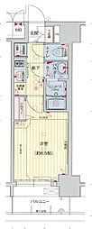 プレサンスNAGOYA本陣 1Kの間取図画像