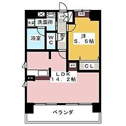 Ceres賑町 1LDKの間取図画像