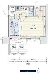 プレサンス丸の内アデル 1Kの間取図画像