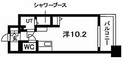 N.S.ZEAL大曽根 ワンルームの間取図画像