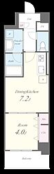 フォレスト コナ 1DKの間取図画像
