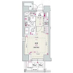 エステムプラザ名古屋・栄プレミアム 1Kの間取図画像
