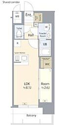 名古屋市西区新道1丁目マンション 1LDKの間取図画像