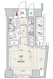 エステムプラザ名古屋・栄プレミアム 1Kの間取図画像