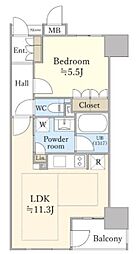 ローレルアイ久屋大通 1LDKの間取図画像