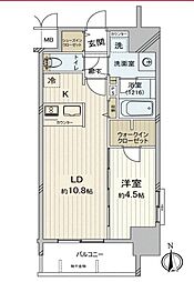 プレサンス新栄町ギャラント 1LDKの間取図画像