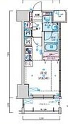 LIVCITY ワンルームの間取図画像