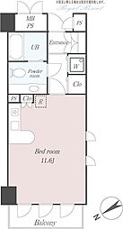 セトル軽井沢 1階ワンルームの間取り