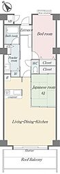 ライオンズガーデン軽井沢 2LDKの間取図画像