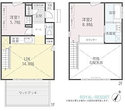 KATSUMAN借宿1 1SLDKの間取り