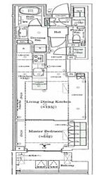西武新宿線 高田馬場駅 徒歩8分の賃貸マンション 5階1LDKの間取り