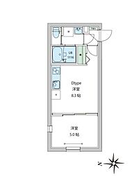 東京メトロ副都心線 西早稲田駅 徒歩7分の賃貸マンション 1階1LDKの間取り