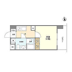 京王線 初台駅 徒歩7分の賃貸マンション 1階1Kの間取り