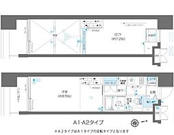 東京メトロ南北線 麻布十番駅 徒歩4分の賃貸マンション 4階1Kの間取り