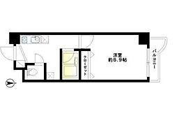 JR山手線 恵比寿駅 徒歩1分の賃貸マンション 10階1Kの間取り