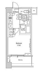 目黒区下目黒1丁目マンション 1Kの間取図画像