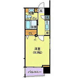 メイクスデザイン南青山 1Kの間取図画像