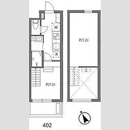 アリカ大森1 1DKの間取図画像