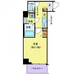 LUXUDEAR麻布十番 1Kの間取図画像
