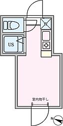 TRアーバンプレイス渋谷 ワンルームの間取図画像