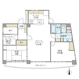 ティアラ恵比寿 2SLDKの間取図画像