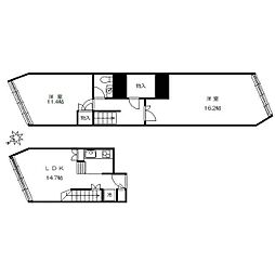 コープオリンピア 2SLDKの間取図画像