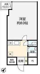 ノア道玄坂 1Kの間取図画像