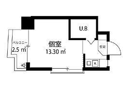 柏木MURA 1Kの間取図画像