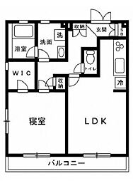 ドゥ・ミル・レジデンス 1LDKの間取図画像