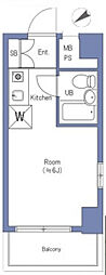 ライオンズマンション西新宿第7 ワンルームの間取図画像
