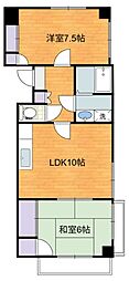 ファミールY.K 2LDKの間取図画像