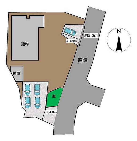 【現況販売】区画図です。