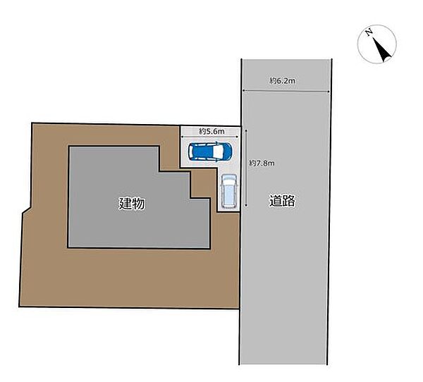 【現況販売】区画図です。