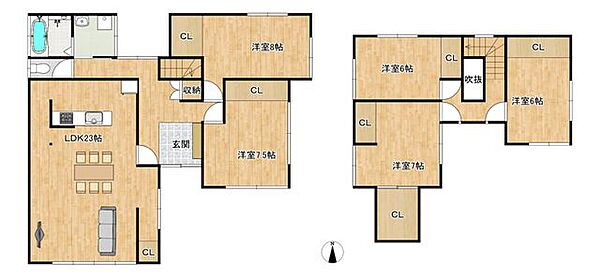 間取りを拡大表示