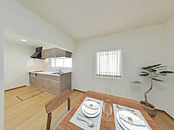 菊池市片角　戸建て 4LDKのリビング/ダイニング